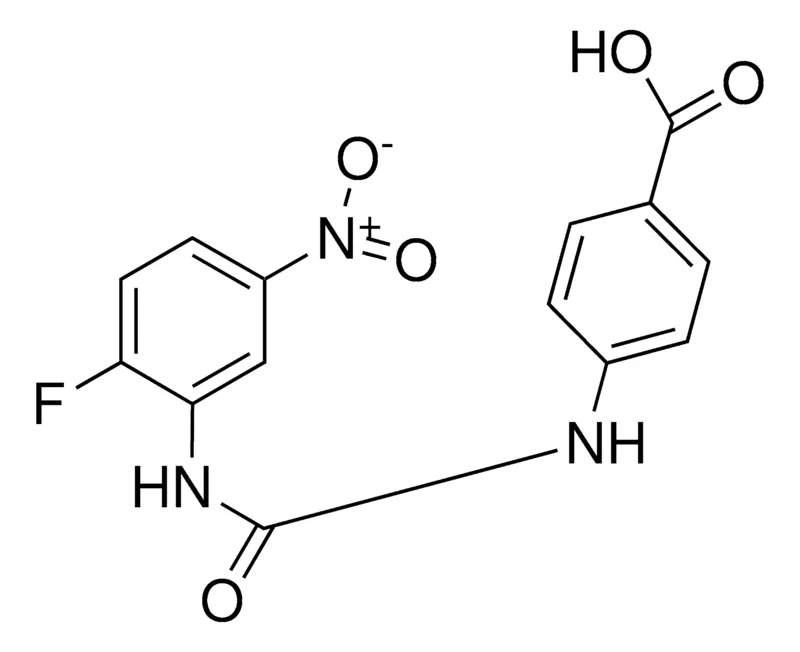 Sigma-Aldrich 4-(3-(2-FLUORO-5-NITROPHENYL)UREIDO)BENZOIC ACID,AldrichCPR