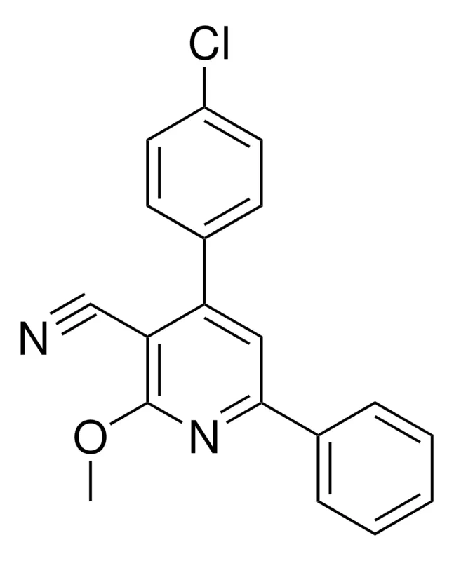 Sigma-Aldrich 4-(4-CHLOROPHENYL)-2-METHOXY-6-PHENYLNICOTINONITRILE,AldrichCPR
