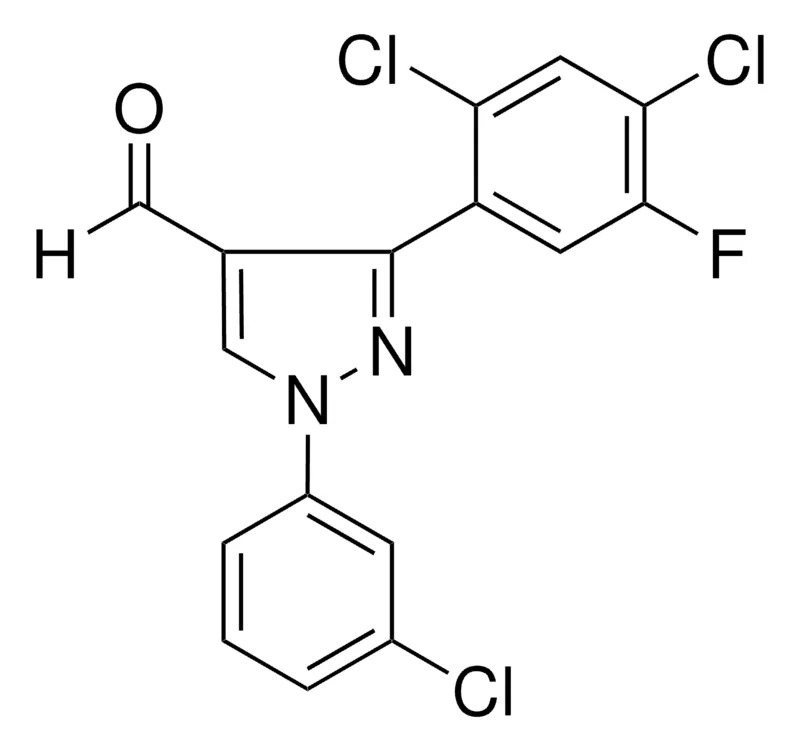 Sigma-Aldrich 1-(3-CHLOROPHENYL)-3-(2,4-DICHLORO-5-FLUOROPHENYL)-1H-PYRAZOLE-4-CARBALDEHYDE,AldrichCPR