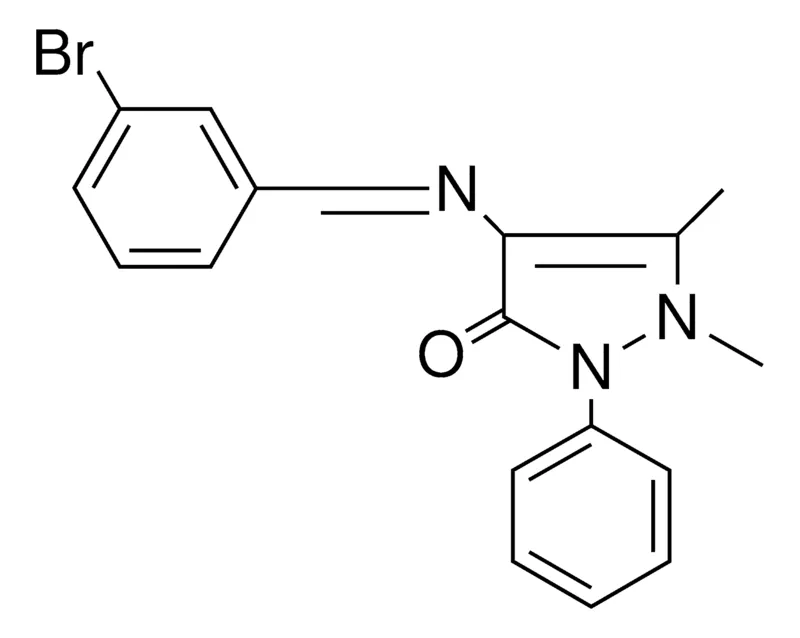 Sigma-Aldrich 4-((3-BROMO-BENZYLIDENE)-AMINO)-1,5-DIMETHYL-2-PHENYL-1,2-DIHYDRO-PYRAZOL-3-ONE,AldrichCPR
