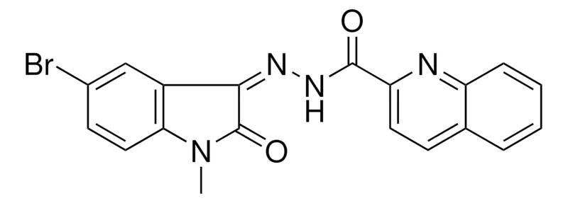 Sigma-Aldrich QUINOLINE-2-CARBOXYLIC ACID (5-BR-1-ME-2-OXO-1,2-2H-INDOL-3-YLIDENE)-HYDRAZIDE,AldrichCPR