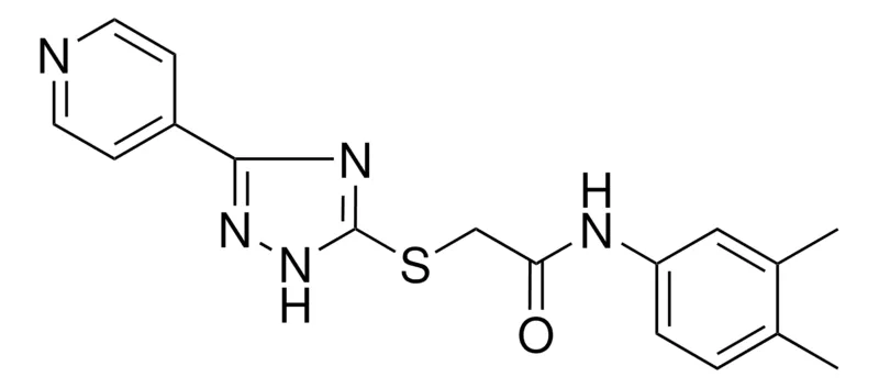 Sigma-Aldrich N-(3,4-DIMETHYL-PH)-2-(5-PYRIDIN-4-YL-2H-(1,2,4)TRIAZOL-3-YLSULFANYL)-ACETAMIDE,AldrichCPR
