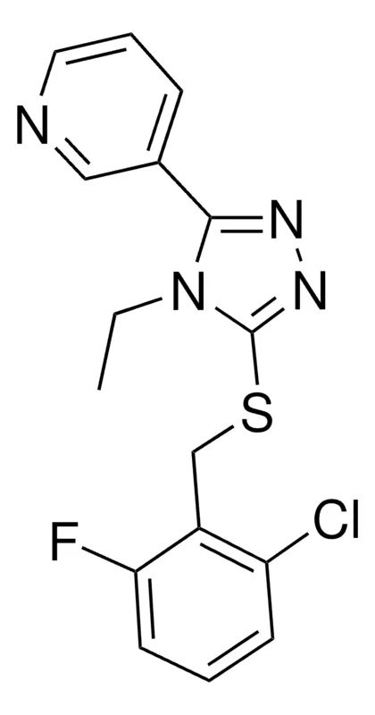Sigma-Aldrich 3-(5-((2-CHLORO-6-FLUOROBENZYL)THIO)-4-ETHYL-4H-1,2,4-TRIAZOL-3-YL)PYRIDINE,AldrichCPR
