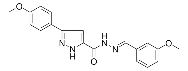 Sigma-Aldrich 5-(4-MEO-PHENYL)-2H-PYRAZOLE-3-CARBOXYLIC ACID (3-METHOXY-BENZYLIDENE)-HYDRAZIDE,AldrichCPR