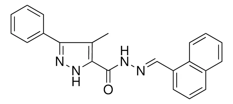 Sigma-Aldrich 4-ME-5-PHENYL-2H-PYRAZOLE-3-CARBOXYLIC ACID NAPHTHALEN-1-YLMETHYLENE-HYDRAZIDE,AldrichCPR