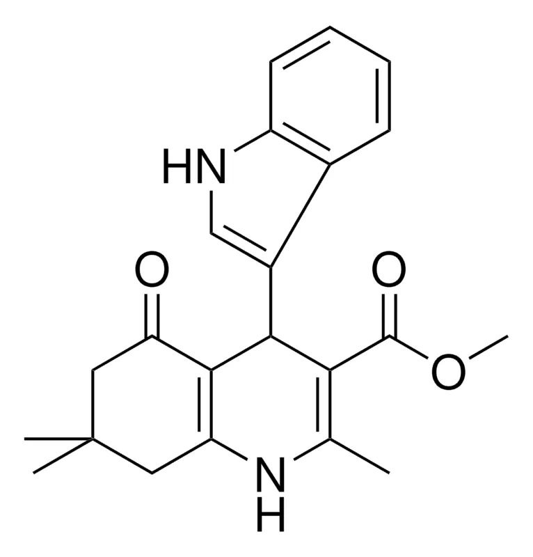 Sigma-Aldrich METHYL 4-(1H-INDOL-3-YL)-2,7,7-TRIMETHYL-5-OXO-1,4,5,6,7,8-HEXAHYDRO-3-QUINOLINECARBOXYLATE,AldrichCPR