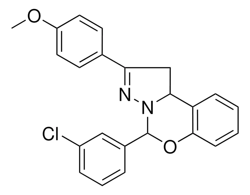 Sigma-Aldrich 4-(3-CL-PH)-2-(4-MEO-PH)-1,9B-DIHYDRO-5-OXA-3,3A-DIAZA-CYCLOPENTA(A)NAPHTHALENE，AldrichCPR