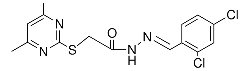 Sigma-Aldrich 2-(DI-ME-PYRIMIDIN-YLSULFANYL)-ACETIC ACID (2,4-DICHLORO-BENZYLIDENE)-HYDRAZIDE,AldrichCPR