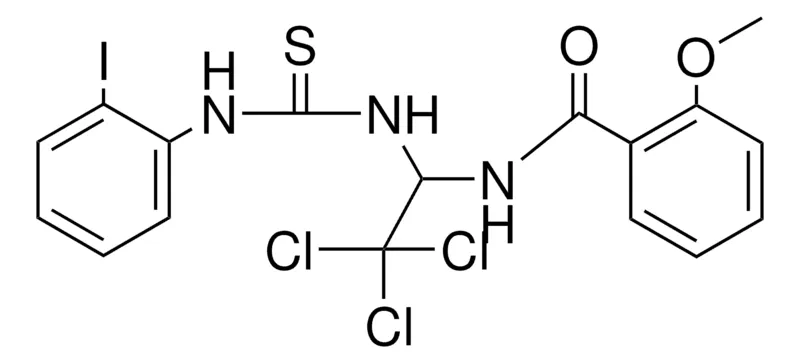 Sigma-Aldrich 2-METHOXY-N-(2,2,2-TRICHLORO-1-(3-(2-IODO-PHENYL)-THIOUREIDO)-ETHYL)-BENZAMIDE,AldrichCPR
