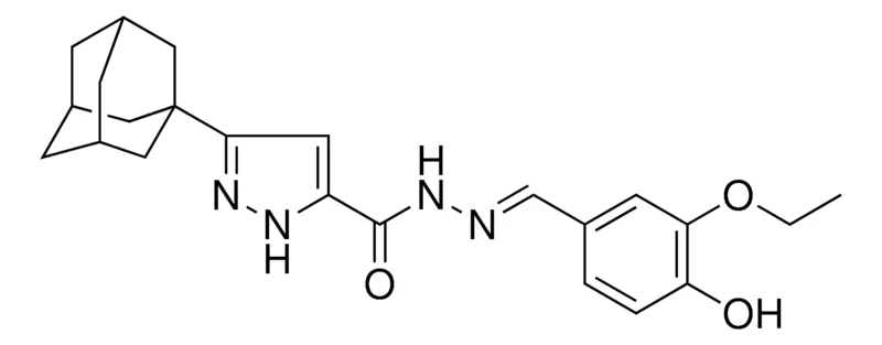Sigma-Aldrich 5-ADAMANTAN-1-YL-PYRAZOLE-3-CARBOXYLIC ACID (3-ETHOXY-4-HO-BENZYLIDENE)HYDRAZIDE，AldrichCPR