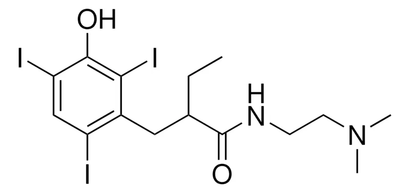 Sigma-Aldrich N-(2-DIMETHYLAMINO-ETHYL)-2-(3-HYDROXY-2,4,6-TRIIODO-BENZYL)-BUTYRAMIDE,AldrichCPR