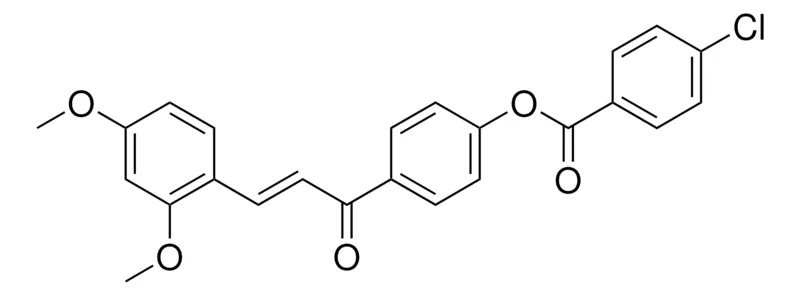 Sigma-Aldrich 4-CHLORO-BENZOIC ACID 4-(3-(2,4-DIMETHOXY-PHENYL)-ACRYLOYL)-PHENYL ESTER,AldrichCPR