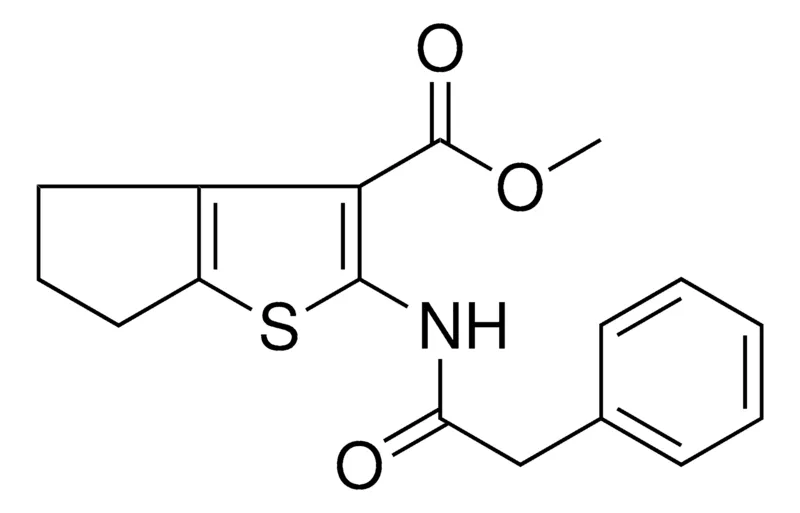 Sigma-Aldrich ME 2-((PHENYLACETYL)AMINO)-5,6-DIHYDRO-4H-CYCLOPENTA(B)THIOPHENE-3-CARBOXYLATE,AldrichCPR