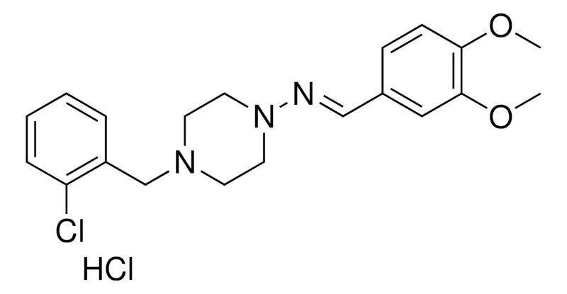Sigma-Aldrich (4-(2-CL-BENZYL)-PIPERAZIN-1-YL)-(3,4-DIMETHOXY-BENZYLIDENE)AMINE, HYDROCHLORIDE,AldrichCPR