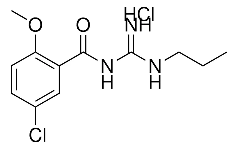 Sigma-Aldrich N-(5-CHLORO-2-METHOXY-BENZOYL)-N'-PROPYL-GUANIDINE, HYDROCHLORIDE,AldrichCPR