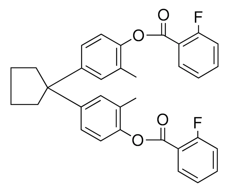 Sigma-Aldrich 4-(1-{4-[(2-FLUOROBENZOYL)OXY]-3-METHYLPHENYL}CYCLOPENTYL)-2-METHYLPHENYL 2-FLUOROBENZOATE，AldrichCPR