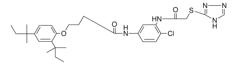 Sigma-Aldrich 4'-CHLORO-4-(2,4-DI-T-PENTYLPHENOXY)-3'-((TRIAZOLYLTHIO)ACETAMIDO)BUTYRANILIDE,AldrichCPR