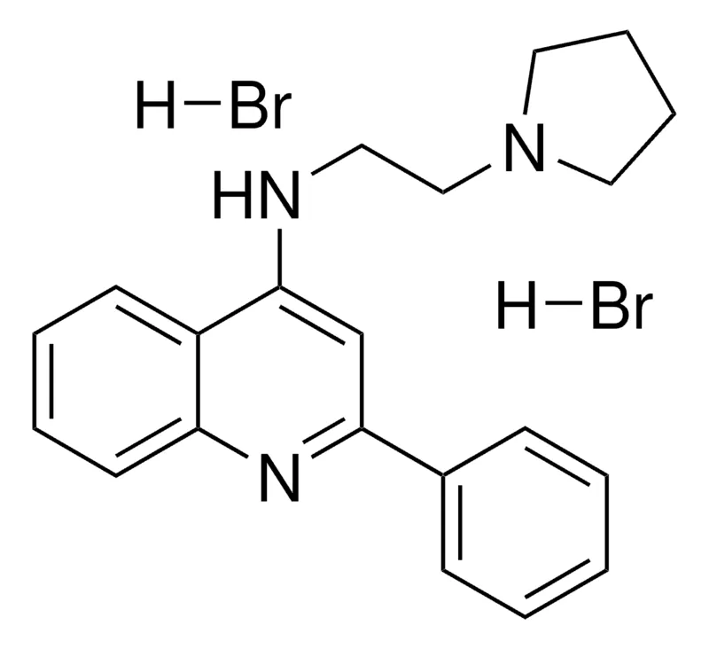 Sigma-Aldrich 2-PHENYL-N-(2-(1-PYRROLIDINYL)ETHYL)-4-QUINOLINAMINE DIHYDROBROMIDE,AldrichCPR