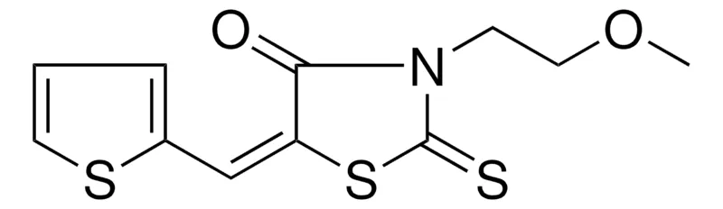 Sigma-Aldrich 3-(2-METHOXY-ETHYL)-5-THIOPHEN-2-YLMETHYLENE-2-THIOXO-THIAZOLIDIN-4-ONE,AldrichCPR