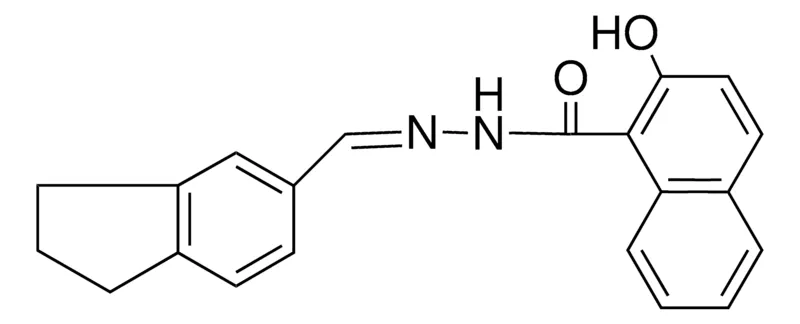 Sigma-Aldrich 3-HYDROXY-2-NAPHTHOIC ACID (5-INDANYLMETHYLENE)-HYDRAZIDE,AldrichCPR