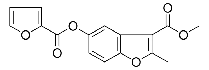 Sigma-Aldrich 5-(FURAN-2-CARBONYLOXY)-2-METHYL-BENZOFURAN-3-CARBOXYLIC ACID METHYL ESTER,AldrichCPR
