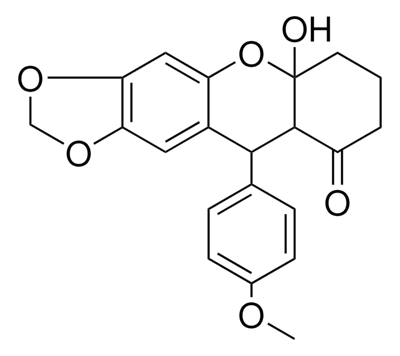 Sigma-Aldrich 5A-HO-10-(4-MEO-PH)-HEXAHYDRO-1,3,5-TRIOXA-CYCLOPENTA(B)ANTHRACEN-9-ONE,AldrichCPR