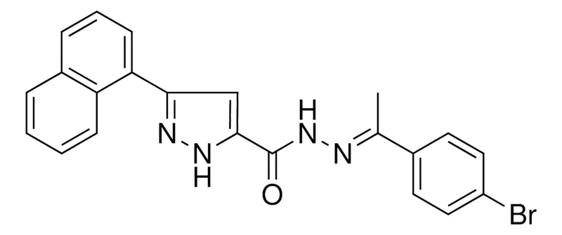 Sigma-Aldrich 5-NAPHTHALEN-1-YL-2H-PYRAZOLE-3-CARBOXYLIC ACID (1-(4-BR-PH)ETHYLIDENE)HYDRAZIDE,AldrichCPR
