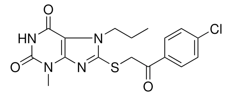 Sigma-Aldrich 8-(2-(4-CL-PH)-2-OXO-ETHYLSULFANYL)-3-ME-7-PROPYL-3,7-DIHYDRO-PURINE-2,6-DIONE,AldrichCPR