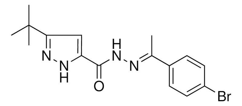Sigma-Aldrich 5-TERT-BUTYL-2H-PYRAZOLE-3-CARBOXYLIC ACID (1-(4-BR-PHENYL)-ETHYLIDENE)HYDRAZIDE,AldrichCPR