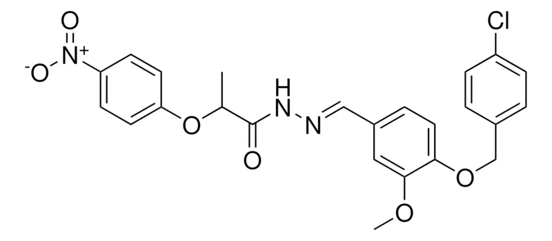 Sigma-Aldrich N'-(4-((4-CL-BENZYL)OXY)-3-MEO-BENZYLIDENE)-2-(4-NITROPHENOXY)PROPANOHYDRAZIDE，AldrichCPR