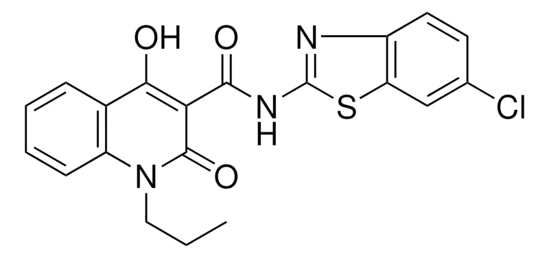 Sigma-Aldrich N(6-CL-1,3-BENZOTHIAZOL-2-YL)-4-HO-2-OXO-1-PR-1,2-DIHYDRO-3-QUINOLINECARBOXAMIDE,AldrichCPR