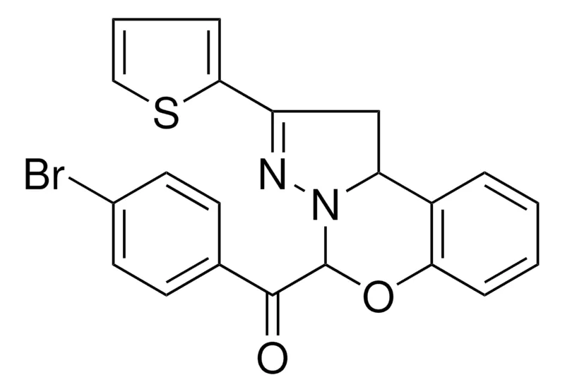 Sigma-Aldrich (4-BROMOPHENYL)[2-(2-THIENYL)-1,10B-DIHYDROPYRAZOLO[1,5-C][1,3]BENZOXAZIN-5-YL]METHANONE，AldrichCPR
