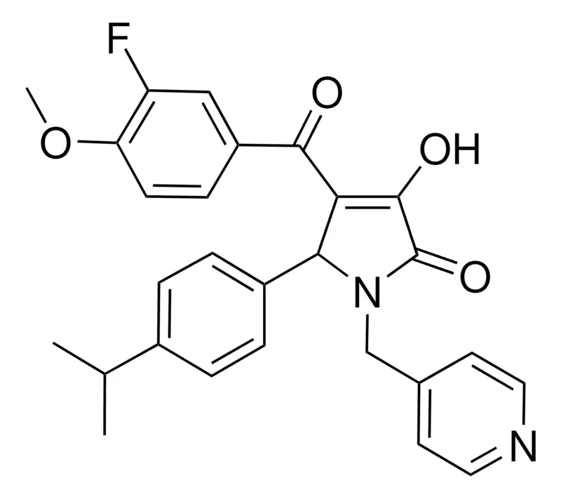 Sigma-Aldrich 4-(3-FLUORO-4-METHOXYBENZOYL)-3-HYDROXY-5-(4-ISOPROPYLPHENYL)-1-(4-PYRIDINYLMETHYL)-1,5-DIHYDRO-2H-PYRROL-2-ONE,AldrichCPR
