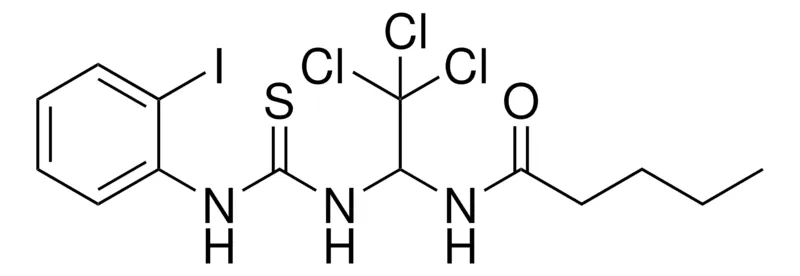 Sigma-Aldrich PENTANOIC ACID (2,2,2-TRICHLORO-1-(3-(2-IODO-PHENYL)-THIOUREIDO)-ETHYL)-AMIDE,AldrichCPR