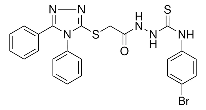 Sigma-Aldrich N-(4-BROMOPHENYL)-2-{[(4,5-DIPHENYL-4H-1,2,4-TRIAZOL-3-YL)SULFANYL]ACETYL}HYDRAZINECARBOTHIOAMIDE，AldrichCPR