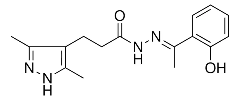 Sigma-Aldrich 3-(3,5-DIMETHYL-1H-PYRAZOL-4-YL)PROPIONIC ACID (1-(2-HO-PH)-ETHYLIDENE)HYDRAZIDE,AldrichCPR