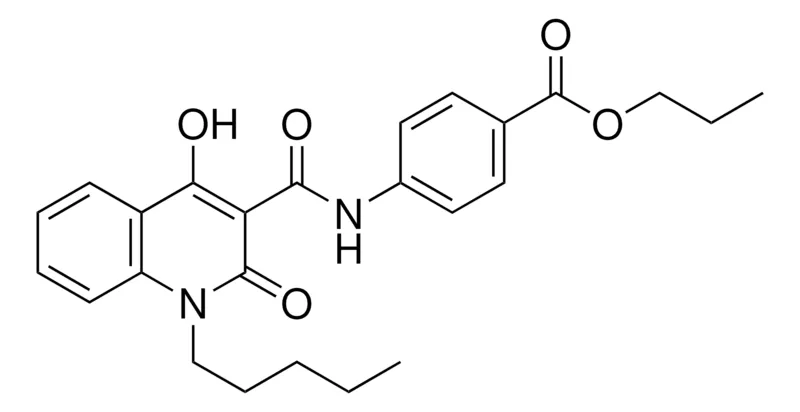 Sigma-Aldrich 4((4-HO-2-OXO-1-PENTYL-1,2-2H-QUINOLINE-3-CARBONYL)-AMINO)-BENZOIC ACID PR ESTER,AldrichCPR