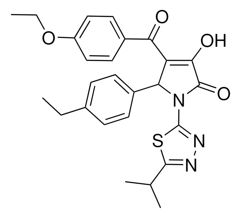 Sigma-Aldrich 4-(4-ETHOXYBENZOYL)-5-(4-ETHYLPHENYL)-3-HYDROXY-1-(5-ISOPROPYL-1,3,4-THIADIAZOL-2-YL)-1,5-DIHYDRO-2H-PYRROL-2-ONE,AldrichCPR