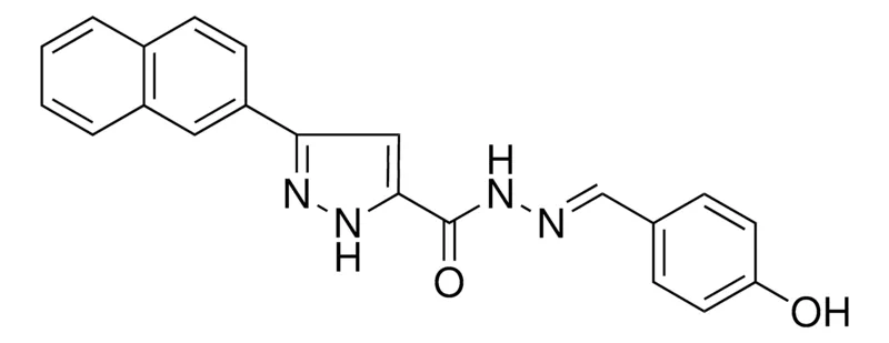 Sigma-Aldrich N'-(4-HYDROXYBENZYLIDENE)-3-(2-NAPHTHYL)-1H-PYRAZOLE-5-CARBOHYDRAZIDE,AldrichCPR