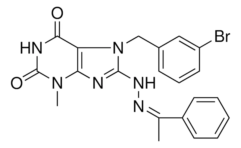 Sigma-Aldrich 7-(3-BR-BZL)-3-ME-8-(N'-(1-PH-ETHYLIDENE)-HYDRAZINO)-3,7-2H-PURINE-2,6-DIONE,AldrichCPR