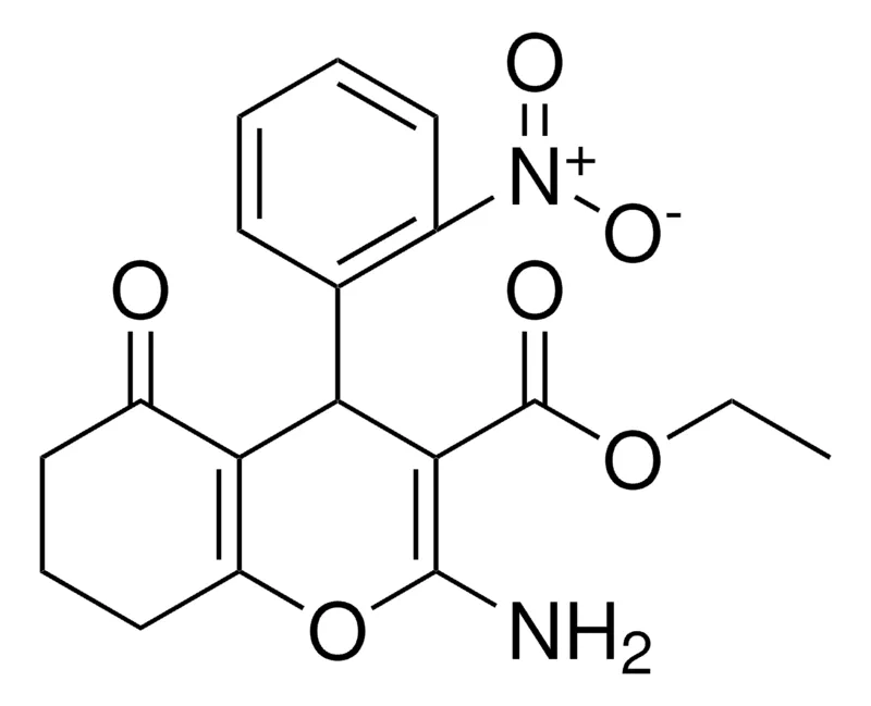 Sigma-Aldrich 2-AMINO-4-(2-NITRO-PH)-5-OXO-5,6,7,8-4H-4H-CHROMENE-3-CARBOXYLIC ACID ET ESTER,AldrichCPR