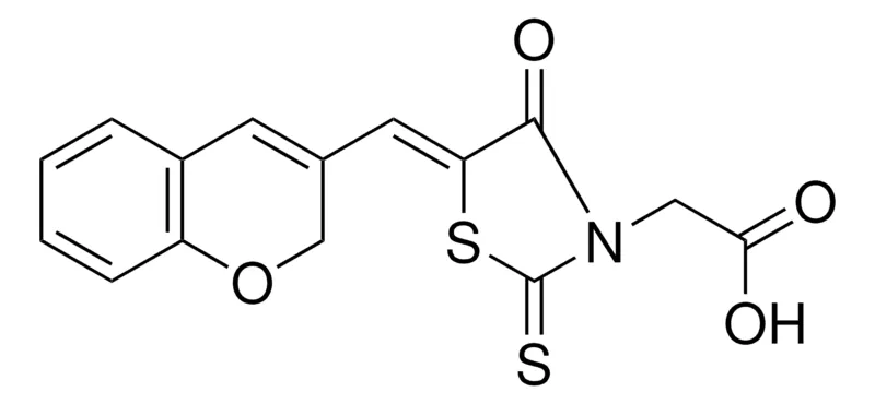 Sigma-Aldrich (5-(2H-CHROMEN-3-YLMETHYLENE)-4-OXO-2-THIOXO-1,3-THIAZOLIDIN-3-YL)ACETIC ACID,AldrichCPR