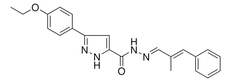 Sigma-Aldrich 5-(4-ETHOXY-PH)-2H-PYRAZOLE-3-CARBOXYLIC ACID (2-ME-3-PH-ALLYLIDENE)-HYDRAZIDE,AldrichCPR