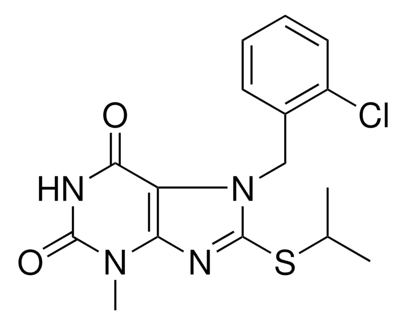Sigma-Aldrich 7-(2-CHLORO-BENZYL)-8-ISOPROPYLSULFANYL-3-METHYL-3,7-DIHYDRO-PURINE-2,6-DIONE,AldrichCPR