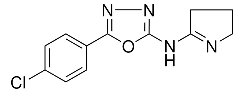 Sigma-Aldrich N-(5-(4-CHLOROPHENYL)-1,3,4-OXADIAZOL-2-YL)-N-(3,4-DIHYDRO-2H-PYRROL-5-YL)AMINE,AldrichCPR
