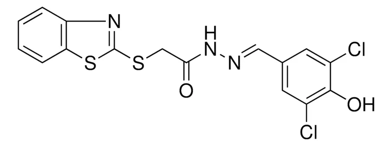Sigma-Aldrich 2-(BENZOTHIAZOL-2-YLSULFANYL)-ACETIC ACID (3,5-DI-CL-4-HO-BENZYLIDENE)-HYDRAZIDE,AldrichCPR