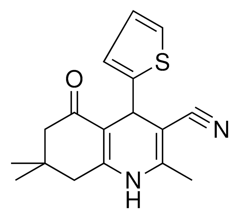 Sigma-Aldrich 2,7,7-TRIMETHYL-5-OXO-4-THIOPHEN-2-YL-1,4,5,6,7,8-6H-QUINOLINE-3-CARBONITRILE,AldrichCPR
