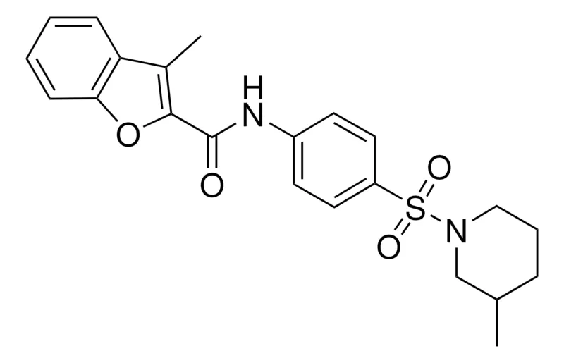 Sigma-Aldrich 3-ME-N-(4-((3-METHYL-1-PIPERIDINYL)SULFONYL)PHENYL)-1-BENZOFURAN-2-CARBOXAMIDE,AldrichCPR
