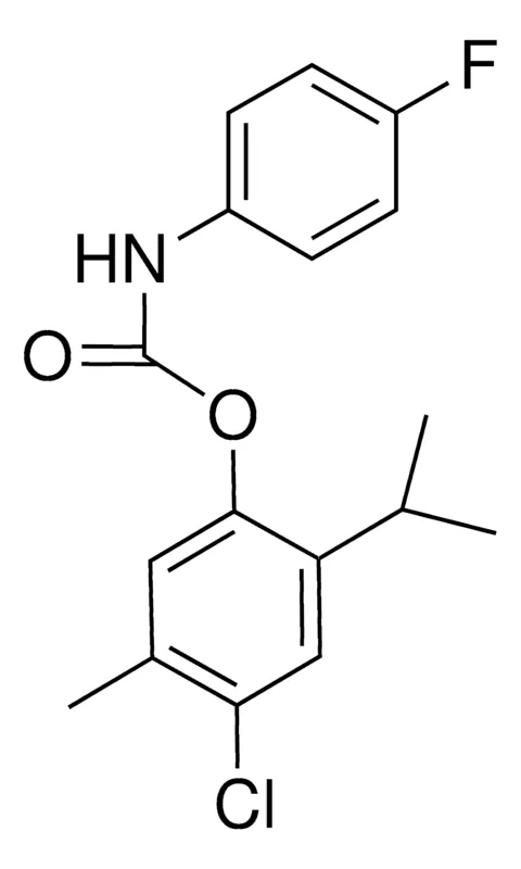 Sigma-Aldrich 4-CHLORO-2-ISOPROPYL-5-METHYLPHENYL N-(4-FLUOROPHENYL)CARBAMATE,AldrichCPR
