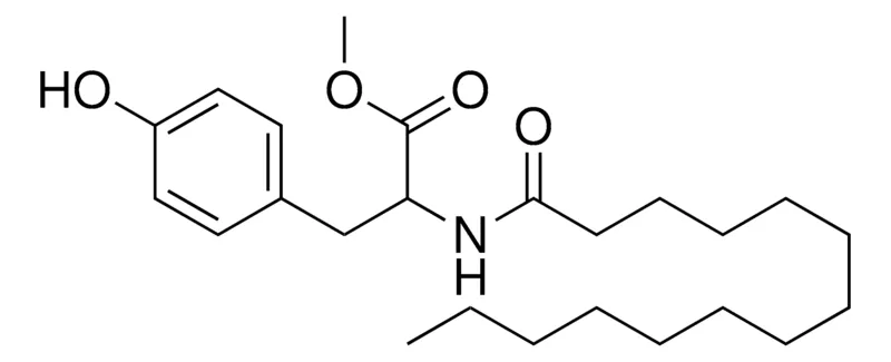 Sigma-Aldrich 3-(4-HYDROXY-PHENYL)-2-TETRADECANOYLAMINO-PROPIONIC ACID METHYL ESTER,AldrichCPR